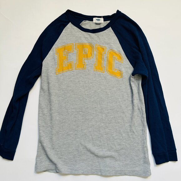 Lot of 2 Boys XL ( 14/16) Cat & Jack Black + Old navy Blue/Gray Thermal Shirt - Picture 10 of 16